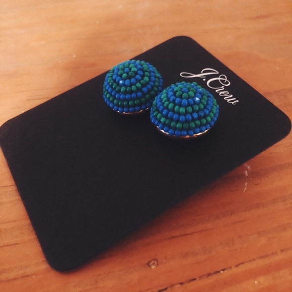 ❀ J. Crew Beaded Stud Earrings ❀ - Picture 3 of 5